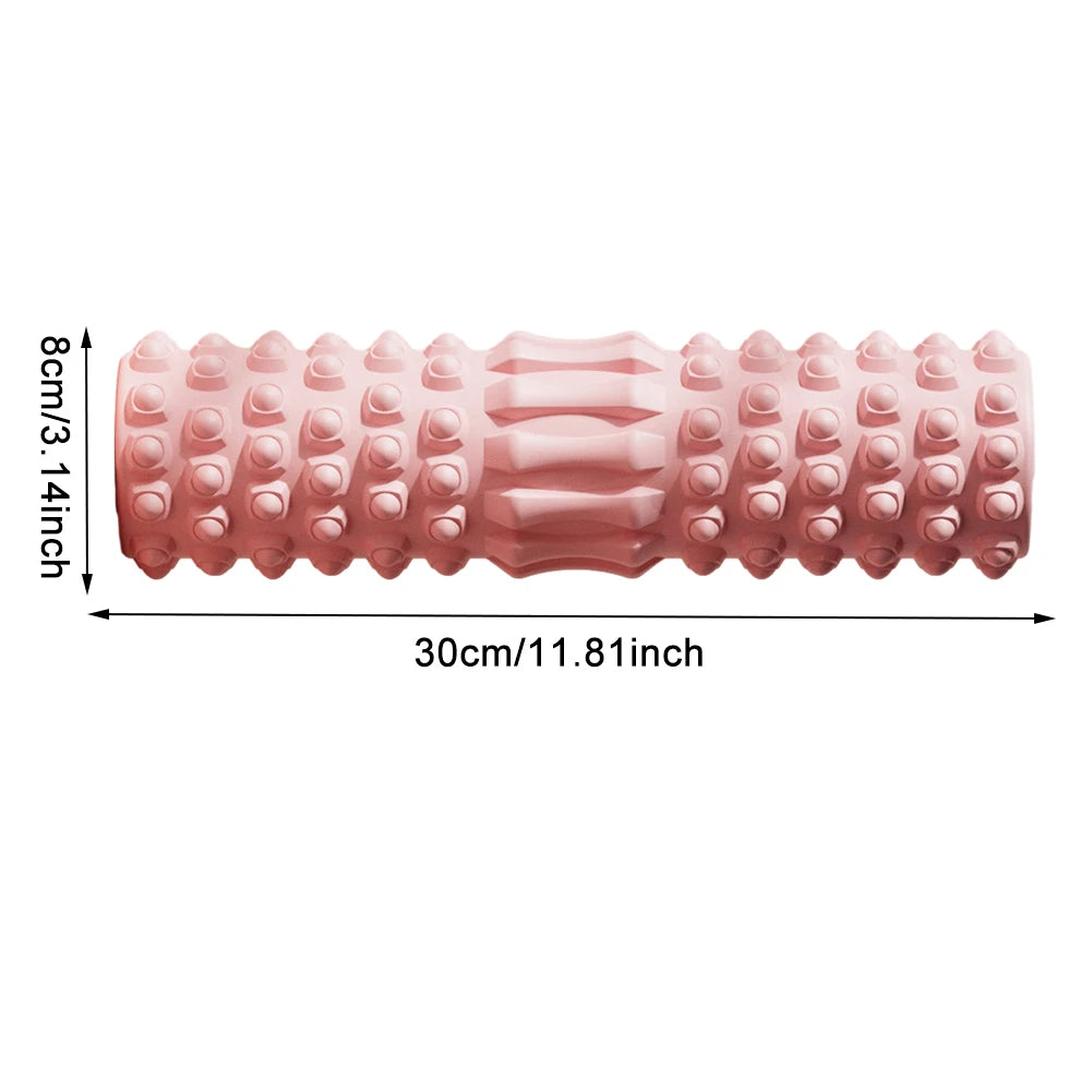 Yoga Column Gym Fitness Foam Roller Pilates Yoga Exercise Back Muscle Massage Roller Soft Yoga Block Muscle EVA Roller 30x8cm