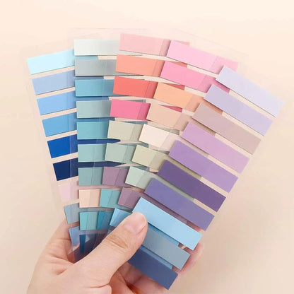200Sheets Color Self Adhesive Index Tabs Bookmark Sticky Notes Memo Pad Stickers Index Page Markers Paper Flags Tabs Office Supp