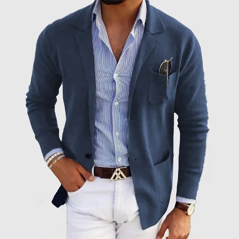 Men's Coat Autumn and Winter Fashion Slim Fit British Suit Casual Formal Blazer for Men