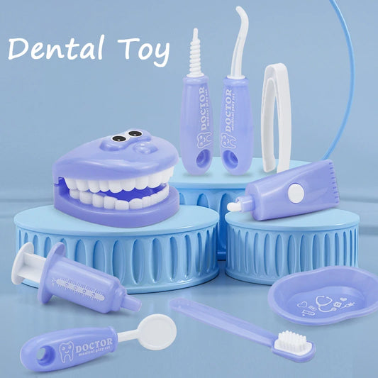 Children Dentist Pretend Play Toys Simulation Dentist Tools Hygienic Habits Cultivation Role Play Game Educational Toys For Kids