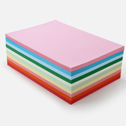 100 Pieces of 80g Draft Paper A4 Copy Paper White Pink Green Blue Red Printer Paper Office Paper Practice Paper for Student