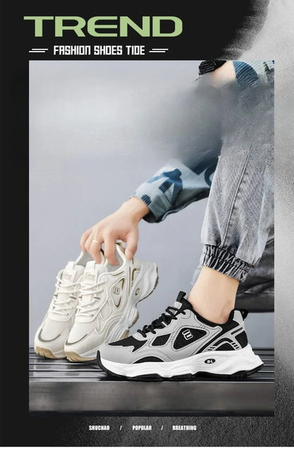 Fashionable men's sports shoes, high-quality men's casual shoes, soft-soled shock-absorbing running shoes