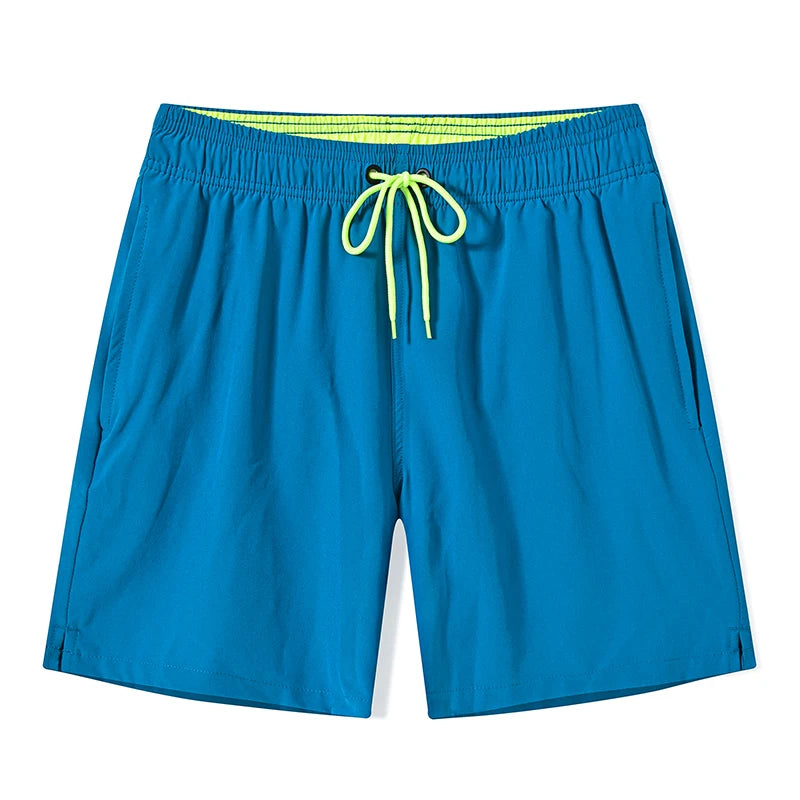 Escatch 2025 Mens Shorts Classic Quickly Dry Solid Sportswear Swim Trunks Beach Mesh Liner Surfing Traje De Baño Hombre Short