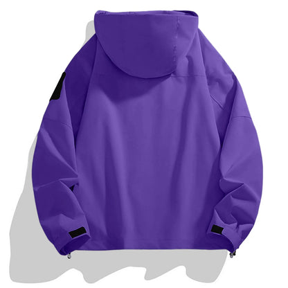 Women'S Tops Hooded Windbreaker Women'S Jacket Waterproof Coat Outdoor Travel Contrast Functional Style Solid Color Adventure