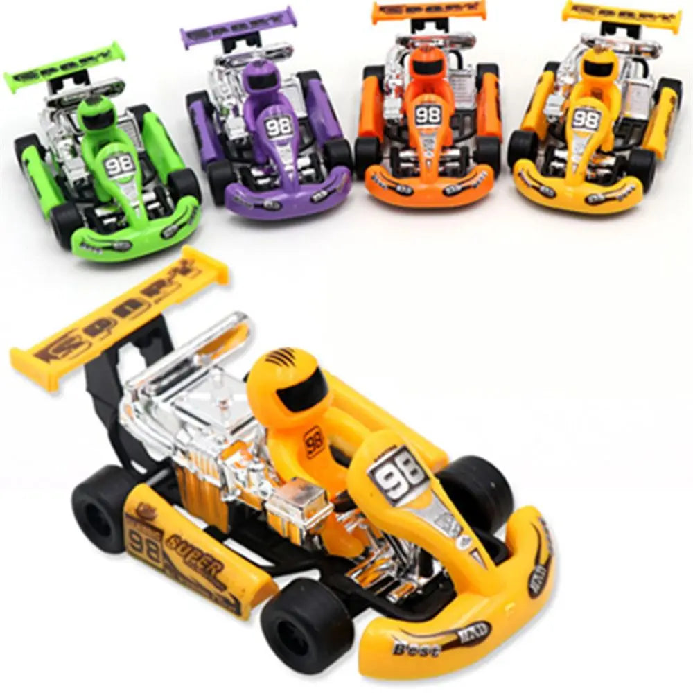 Children Gift for Boy Toy Vehicles Mini Gifts Car Model 4 Wheels Formula Car Pull Back Kart Toys Inertia Car Toy Racing Car Toy