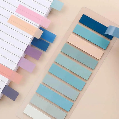 200Sheets Color Self Adhesive Index Tabs Bookmark Sticky Notes Memo Pad Stickers Index Page Markers Paper Flags Tabs Office Supp