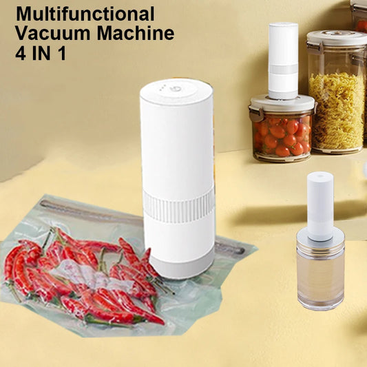 Wireless Kitchen Tools Handheld Food Bag Vaccum Sealer Pump Bottle Jar Vacuum Sealing Machine for Regular & Wide Mouth Mason Jar