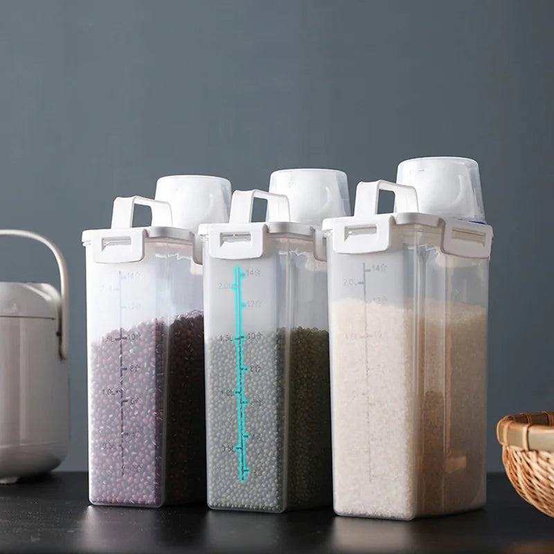 Kitchen Storage Box, Rice Bucket Storage Can, Five Grain And Miscellaneous Grain Storage Can, Sealed Can, Practical For Kitchen