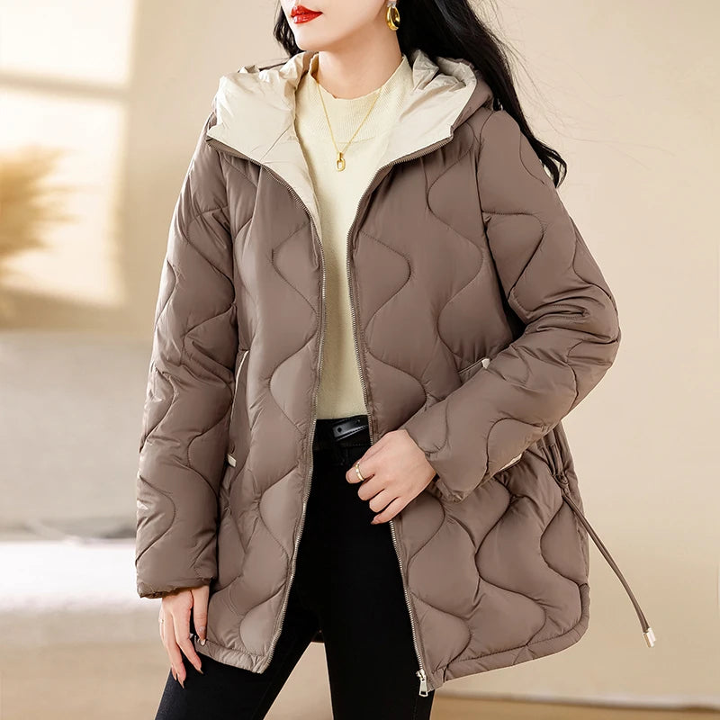 Women's Warm Cotton Jacket Winter Simple And Fashionable Women's Coat Plus Size Windproof Jacket Women's Top