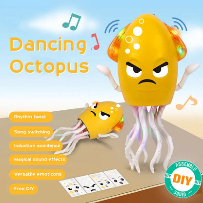Interactive Moving Toys with Music & Light Electronic Light Up Music Toys Education Toddler Octopus Toy Children Development Toy