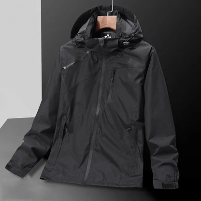Men Women Jacket Waterproof Outdoor Windbreaker Thin Hoodie Hiking Sport Couples Style Coat 7XL Windproof Coat Large Size Parkas