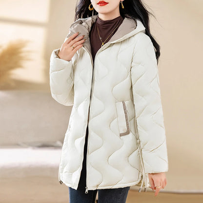 Women's Warm Cotton Jacket Winter Simple And Fashionable Women's Coat Plus Size Windproof Jacket Women's Top