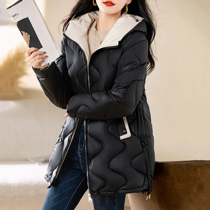Women's Warm Cotton Jacket Winter Simple And Fashionable Women's Coat Plus Size Windproof Jacket Women's Top