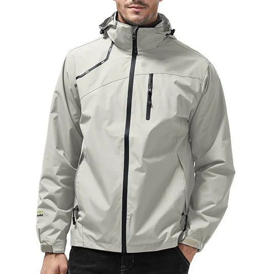 Men Women Jacket Waterproof Outdoor Windbreaker Thin Hoodie Hiking Sport Couples Style Coat 7XL Windproof Coat Large Size Parkas