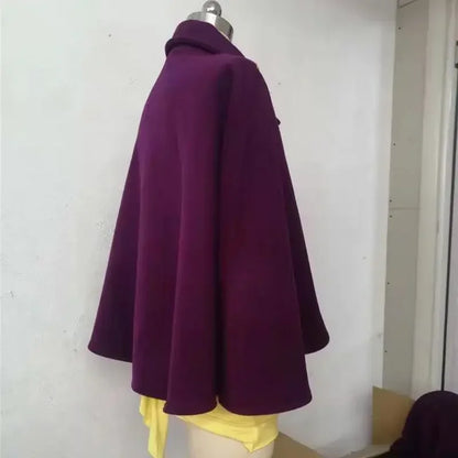 New Spring and Autumn Wool Coat for Women Ins Trendy Ins Trendy Slim Cloak Cloak Temperament Slim Small