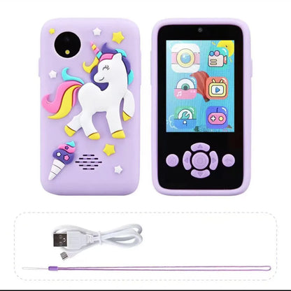Children Phone Toys Camera Mp3 Music Player Puzzle Games Tooddler Educational Leaning Toys Kids for Girls Boys Birthday Gifts