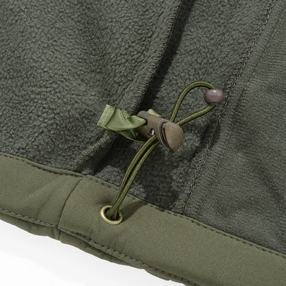 Mens workwear jacket loose fit hooded windbreaker outdoor casual streetwear stylish waterproof trekking coat rugged fashion