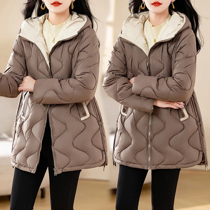 Women's Warm Cotton Jacket Winter Simple And Fashionable Women's Coat Plus Size Windproof Jacket Women's Top