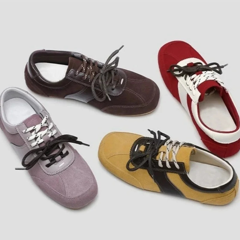 Tennis Lace-Up Hike Shoes Sneakers Cross-tied Comfort Casual Flats Shoes Woman High Quality Sport Shoes Female Sneakers