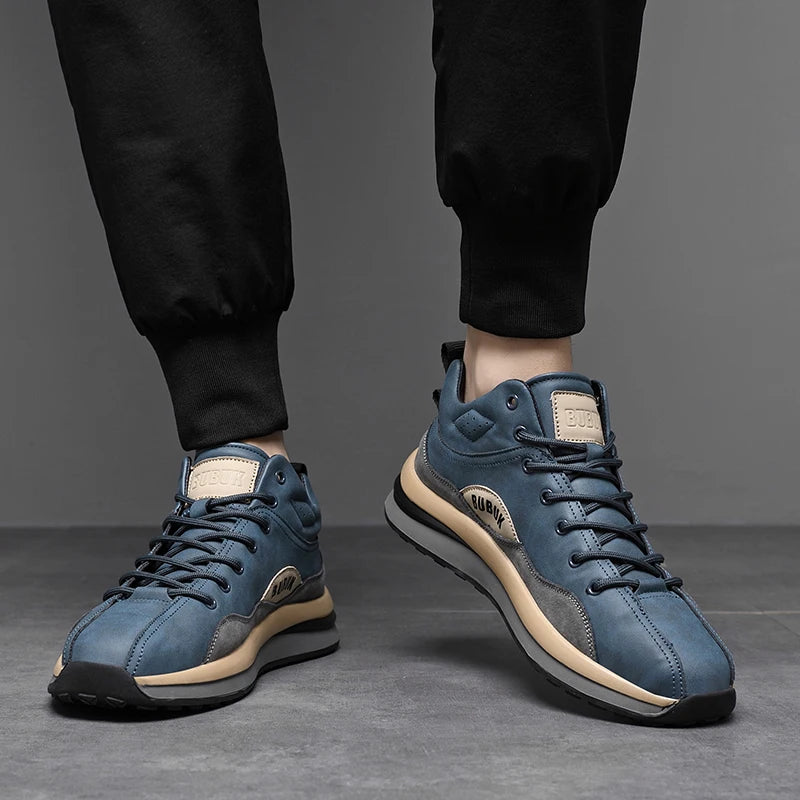 Men's Casual Sports Shoes Are Fashionable, Retro, Classic, and Handcrafted, Breathable and Warm for All Seasons, Suitable for Daily Wear, Outdoor Sports, Mountaineering, Hiking, Durable and Wear-Resistant, Not Easily Dirty, M