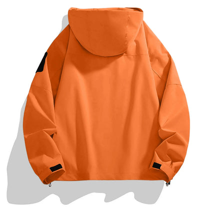 Women'S Tops Hooded Windbreaker Women'S Jacket Waterproof Coat Outdoor Travel Contrast Functional Style Solid Color Adventure