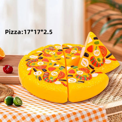 Pizza Children Pretend Simulated Kitchen Toys Simulated Fruits Cutting Toys Pretend Toys Christmas Gift
