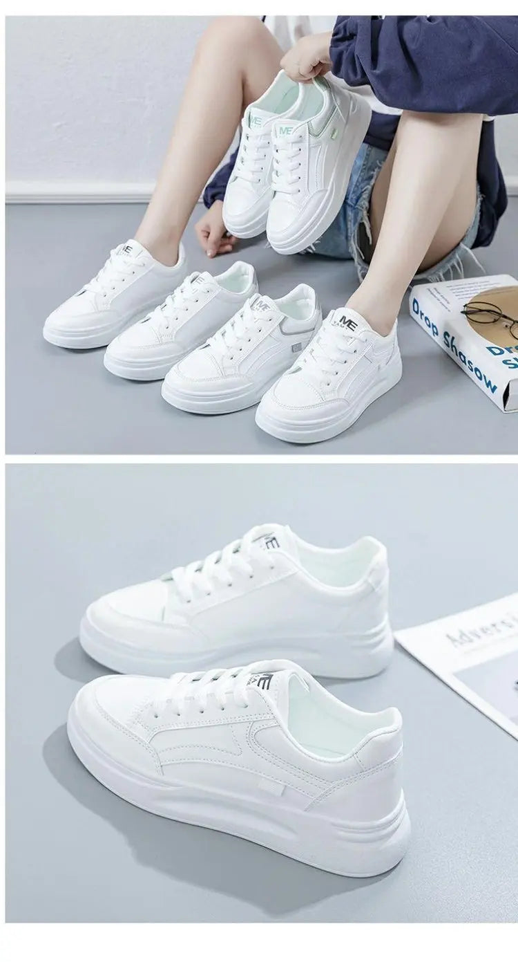 Fashion Women Shoes Summer Thick Sole White Sneaker Breathable Platform Tennis Women Running Shoes Female Casual Sneaker Zapatos