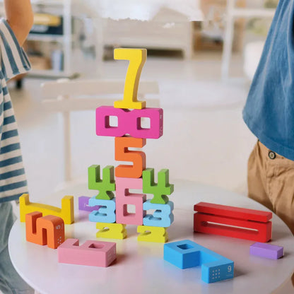 Digital Building Blocks Children's Educational Toys Baby Early Education Big Particle Color Building Blocks Holiday Gifts