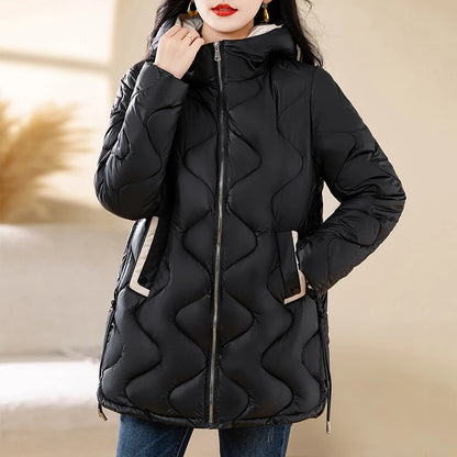 Women's Warm Cotton Jacket Winter Simple And Fashionable Women's Coat Plus Size Windproof Jacket Women's Top