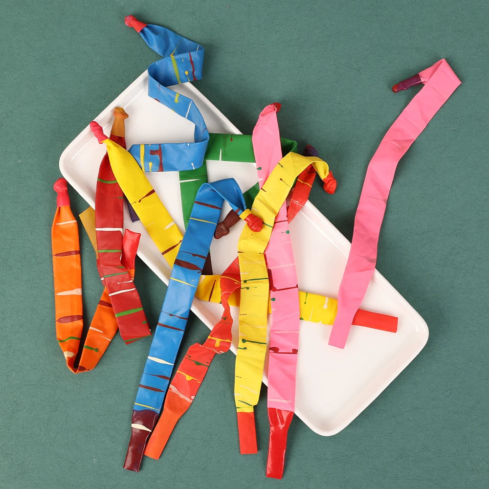 20-10PCS Rocket Long Balloons Kids Children Rubber Flying Air Balls Toys Funny Outdoor Latex Classic Balloon Birthday Party Gift