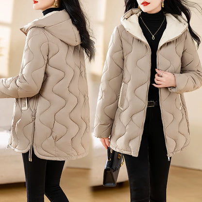 Women's Warm Cotton Jacket Winter Simple And Fashionable Women's Coat Plus Size Windproof Jacket Women's Top