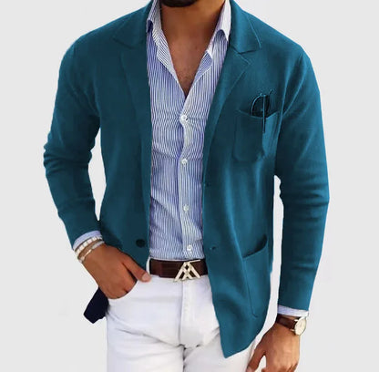 Men's Coat Autumn and Winter Fashion Slim Fit British Suit Casual Formal Blazer for Men