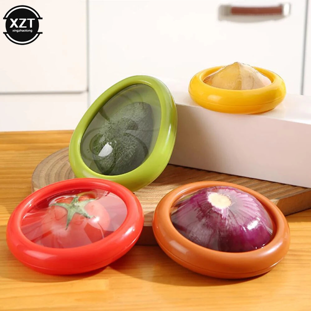 Creative Kitchen Storage Box Fruit Vegetable Container Fresh Box Avocado Tomato Lemon Onion Fresh-Keeping Crisper Kitchen Gadget