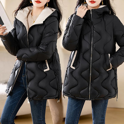 Women's Warm Cotton Jacket Winter Simple And Fashionable Women's Coat Plus Size Windproof Jacket Women's Top