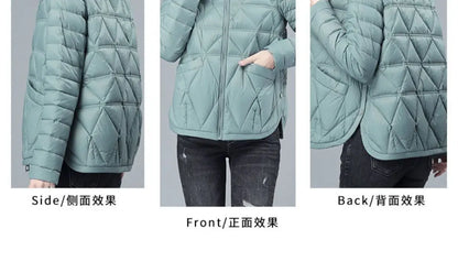 Women's Loose Casual Winter Padded Coat, Lightweight, Short Down, Cotton Jacket, Female, New Fashion, Large Size, Autumn, 2024