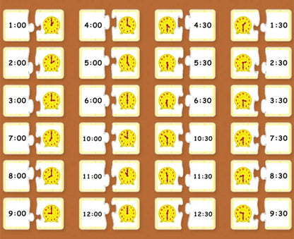 Children Interesting Clock Educational Toys Hour Minute Second Cognition Matching Puzzle Toys Kids Early Preschool Teaching Aids