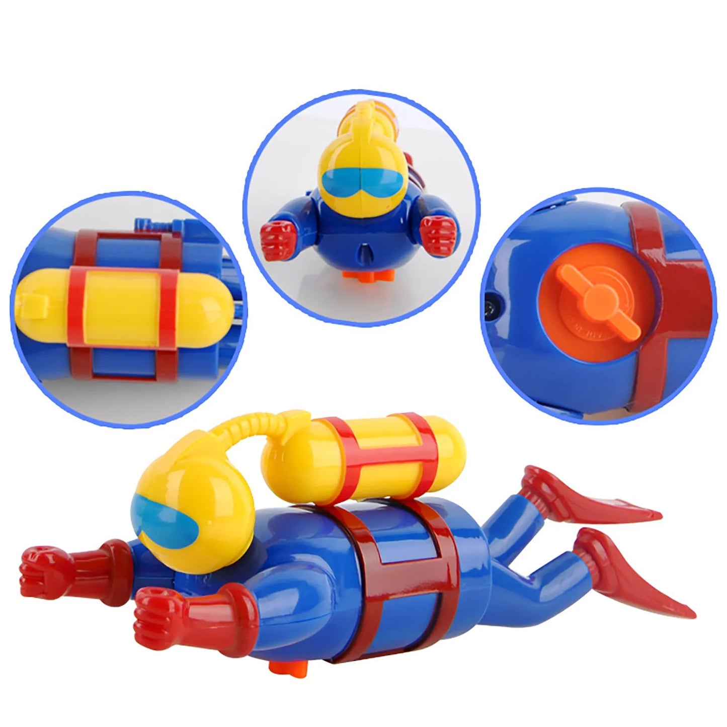 Children'S Toys Chain Diver Bath Toys Children'S Bathroom Water Toys Bathing Interactive Fun Small Gifts Play Diving Doll