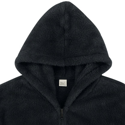 2024 American Style Heavy Coat Men's Winter Jacket Double-sided Fleece Warm Windbreaker Casual Sports Hooded Coat Bomber Jacket