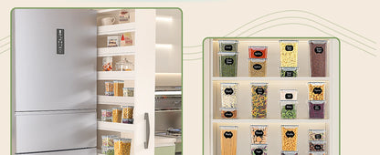 Kitchen Storage Container with Lid Airtight Set of 16 Set 2.8 L / 2.0 L / 1.4 L / 0.8 L/0.52L/0.32L/0.24L  BPA Free