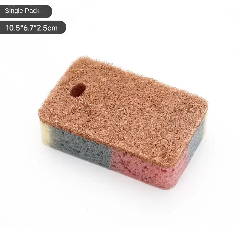 Cleaning Tools 5/10/20 Pieces Dishwashing Sponge Wood Pulp Cotton Color Magic Cleaning Sponge Pot Brush Kitchen Washing Tools
