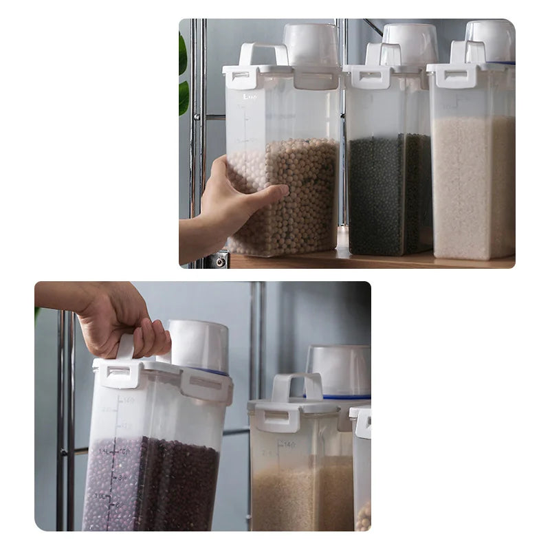 Kitchen Storage Box, Rice Bucket Storage Can, Five Grain And Miscellaneous Grain Storage Can, Sealed Can, Practical For Kitchen