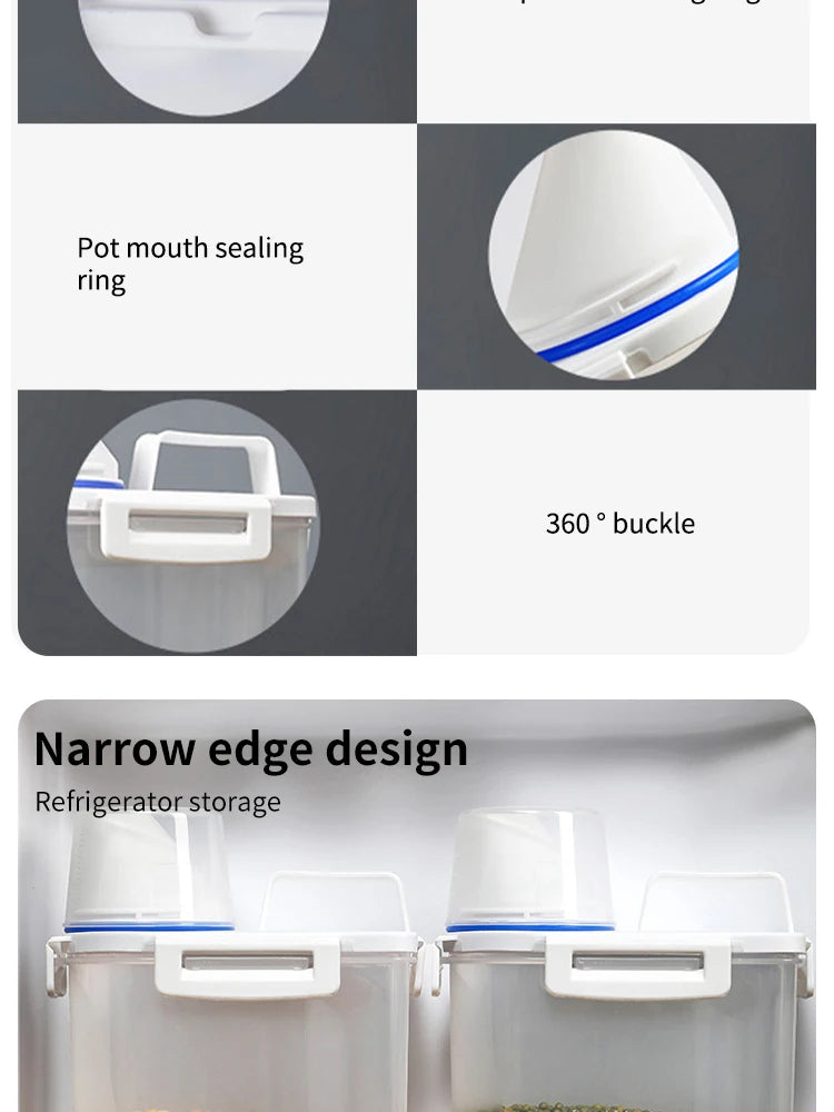 Kitchen Storage Box, Rice Bucket Storage Can, Five Grain And Miscellaneous Grain Storage Can, Sealed Can, Practical For Kitchen