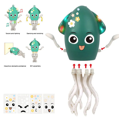 Interactive Moving Toys with Music & Light Electronic Light Up Music Toys Education Toddler Octopus Toy Children Development Toy