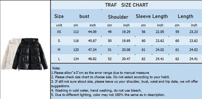 Women's Winter Cold Coat Promotion Women Elegant Hooded Anorak Cotton Jacket Warm Parkas Overcoat Female Black White Clothing