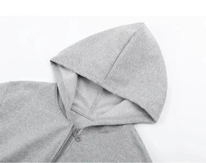 Children's Sportswear for 3 to 12 Years Old: Casual Sports Jackets,grey,red,red,black and White Zippered Hats,sports Sweatshirts