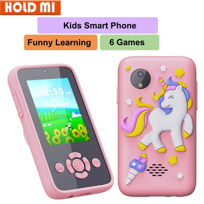 Children Phone Toys Camera Mp3 Music Player Puzzle Games Tooddler Educational Leaning Toys Kids for Girls Boys Birthday Gifts