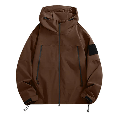 Women'S Tops Hooded Windbreaker Women'S Jacket Waterproof Coat Outdoor Travel Contrast Functional Style Solid Color Adventure