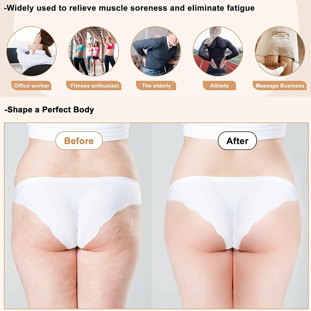 Wood Curved Massage Roller Stick Anti Cellulite Lymphatic Drainage Massager Body Gua Sha Maderotherapy Muscle Massage Relaxation