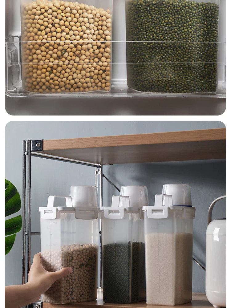 Kitchen Storage Box, Rice Bucket Storage Can, Five Grain And Miscellaneous Grain Storage Can, Sealed Can, Practical For Kitchen