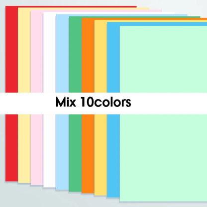 100 Pieces of 80g Draft Paper A4 Copy Paper White Pink Green Blue Red Printer Paper Office Paper Practice Paper for Student
